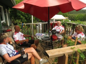 Elaine, Danny the Rocket, Craig, Becky near White Hawk Lake