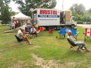 Some of our group relaxing in the morning