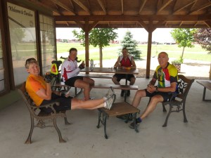 Elaine, Megan, Aussie Greg, Michel