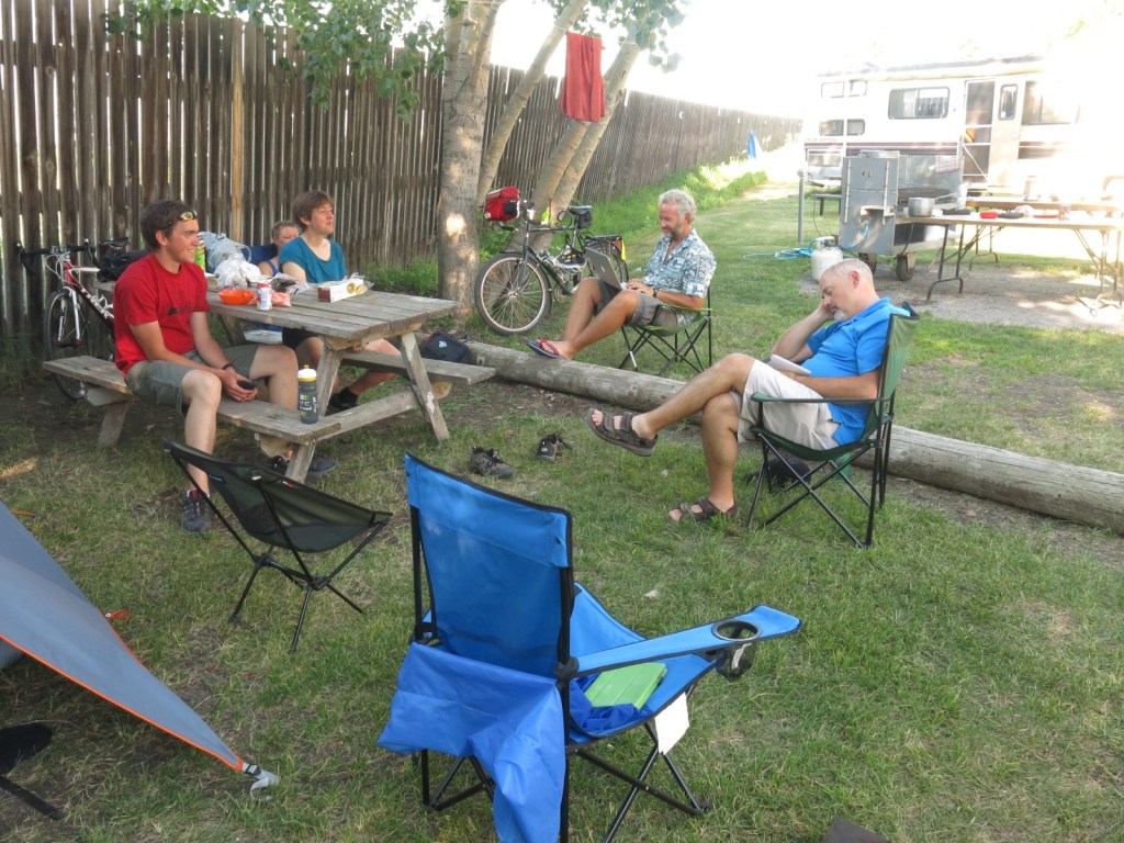 Adam, Myra, Becky (behind Myra), Eric, Larry