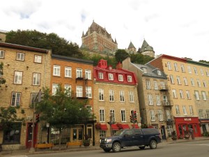 Looking up towards Chateau Frontenac