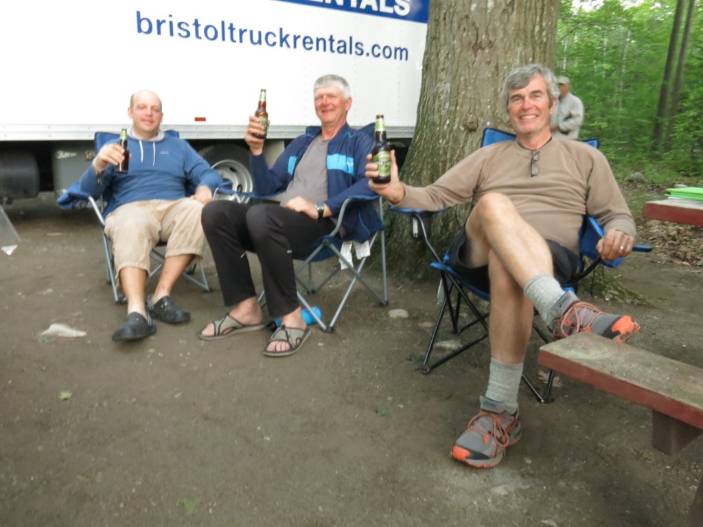 Relaxing after long day - Rob, Mike, me