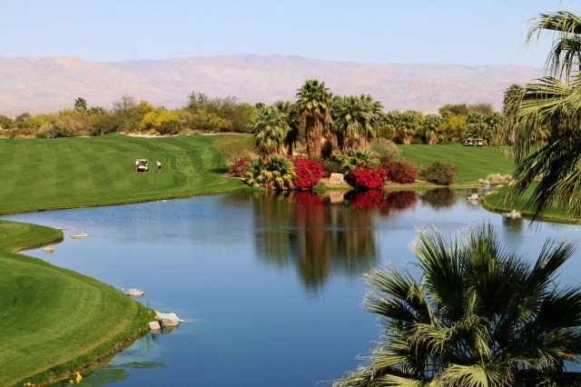 view from patio at Desert Willow CC