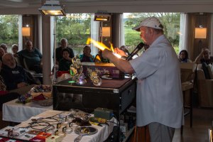 Glass blowing demonstration