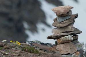 Inukshuk at top of Whistlers