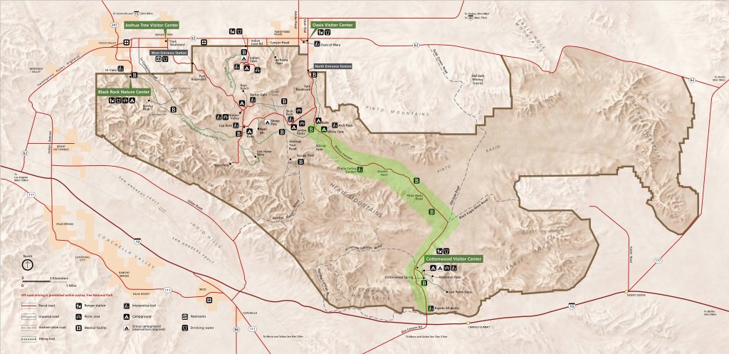 Joshua Tree NP map