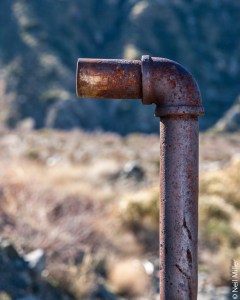 Pipe from old fish pond