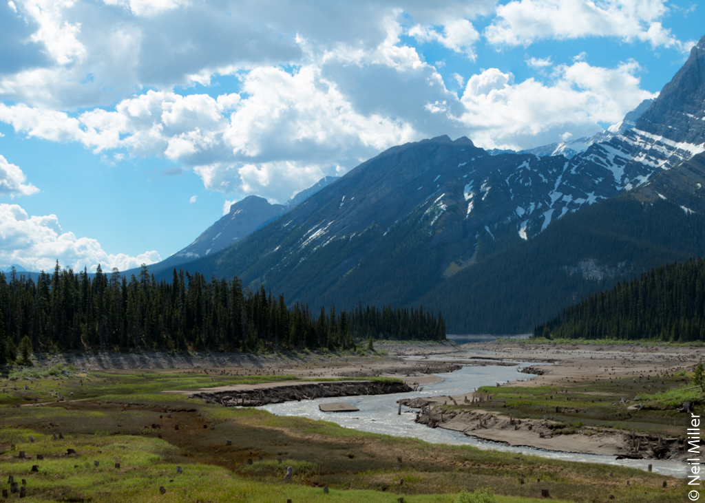 Dried-up lakebed on backside of the 